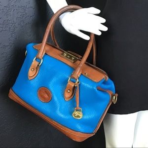 Dooney and Bourke Vintage Blue Doctor Bag Satchel